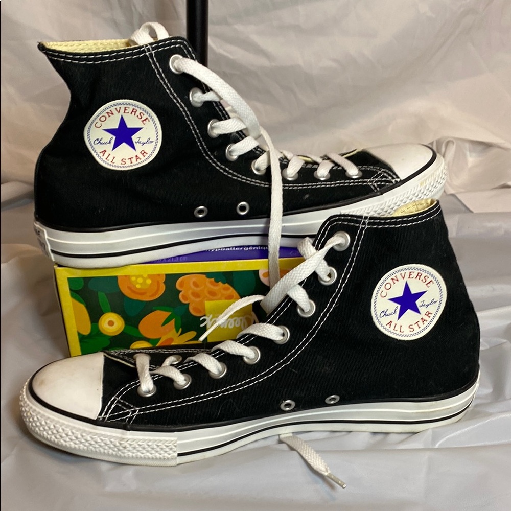 Converse Black and White High-Top Sneakers
